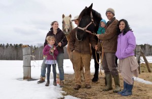 March '17 Farm Crew: Ada, Anna, Lily, Seth, April, Elwyn, Tyler and Misha (L to R) photo credit: Jean English